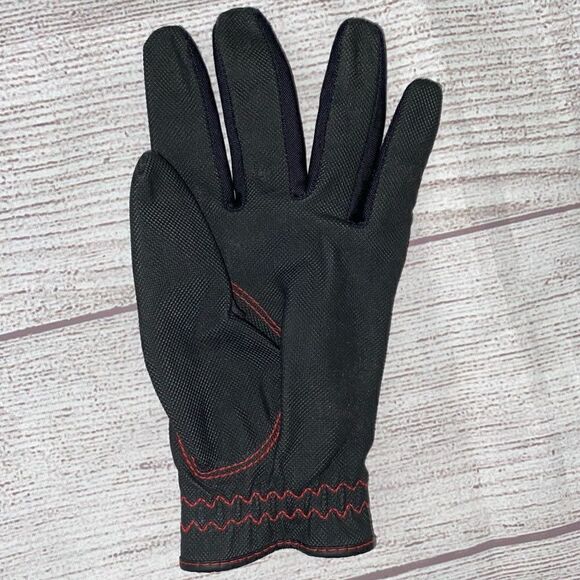 Wilson kids left hand golf glove w/adjustable strap red and black OS - Picture 5 of 5